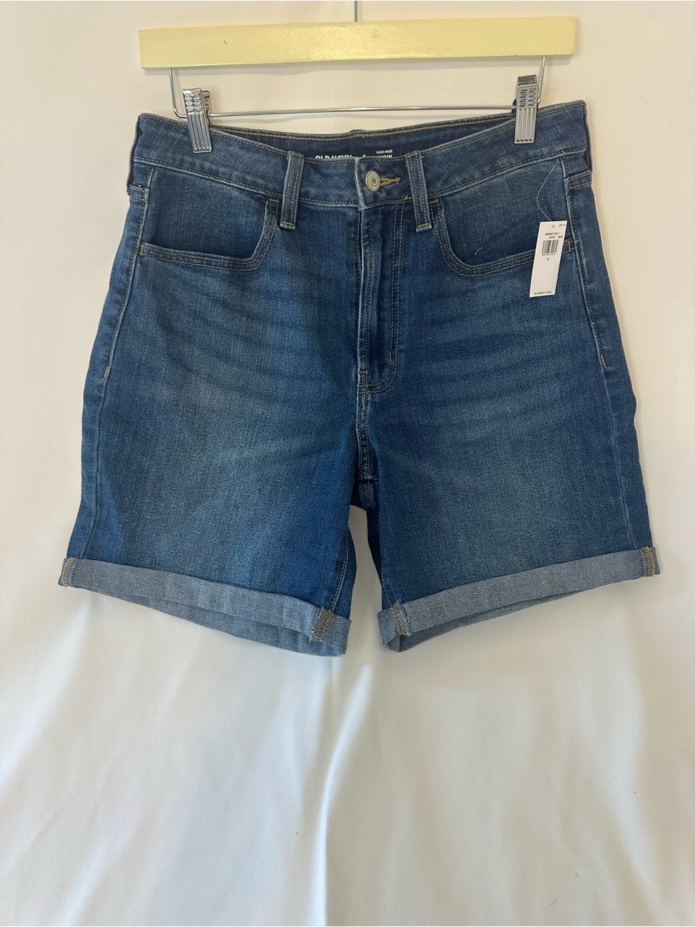 Old Navy Women's Dark Blue Denim Bermuda Shorts